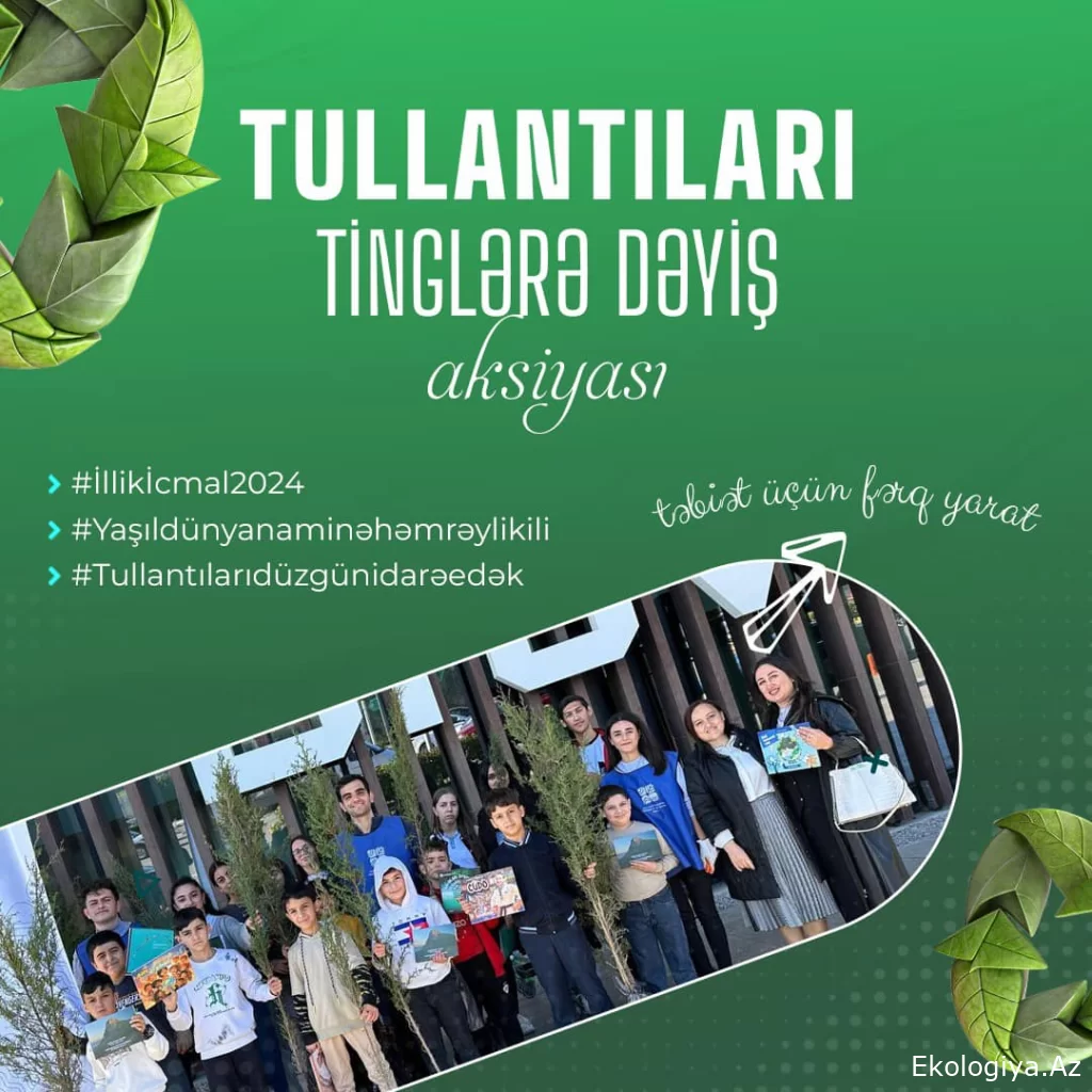 Tullantıları tinglərə dəyiş” aksiyası keçirilib