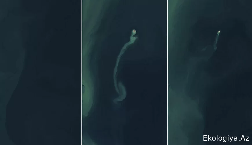 NASA Xəzərdəki "xəyal adası"nın sirrini açdı - FOTOLAR
