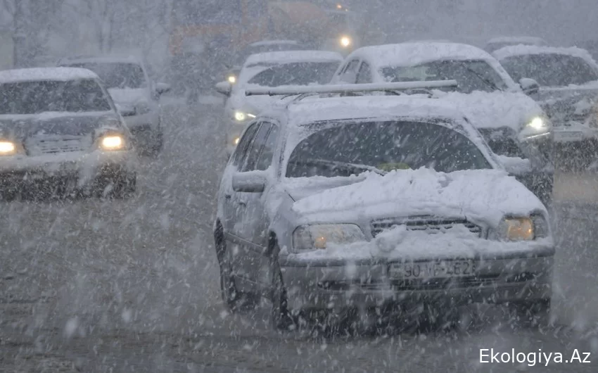 Bu tarixlərdə Bakıya sulu qar və qar yağacaq, yollar buz bağlayacaq - XƏBƏRDARLIQ