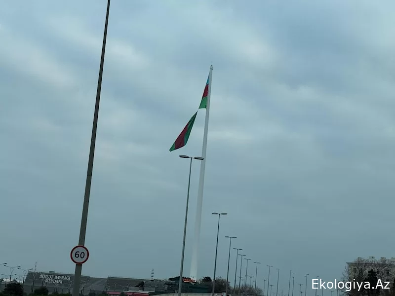 Bayraq Meydanında BİABIRÇILIQ: Bayraq cırıldı, aidiyyəti qurumlar isə... - VİDEO/ FOTO