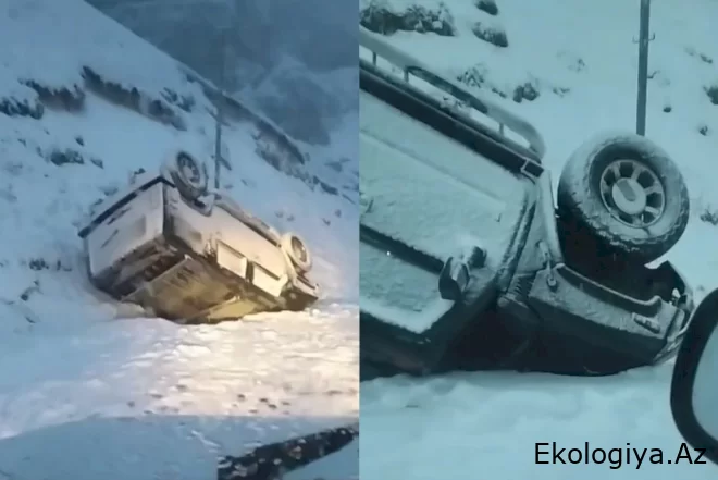 Şahdağda qar fəlakəti: “Hummer“ aşdı - sürücü və həyat yoldaşı...