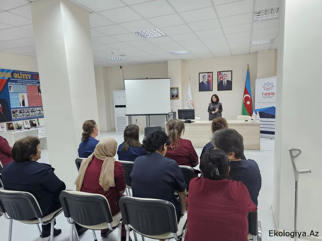 Ağdaşda “Tibbi tullantıların idarə olunması“ mövzusunda tədbir keçirilib - FOTO