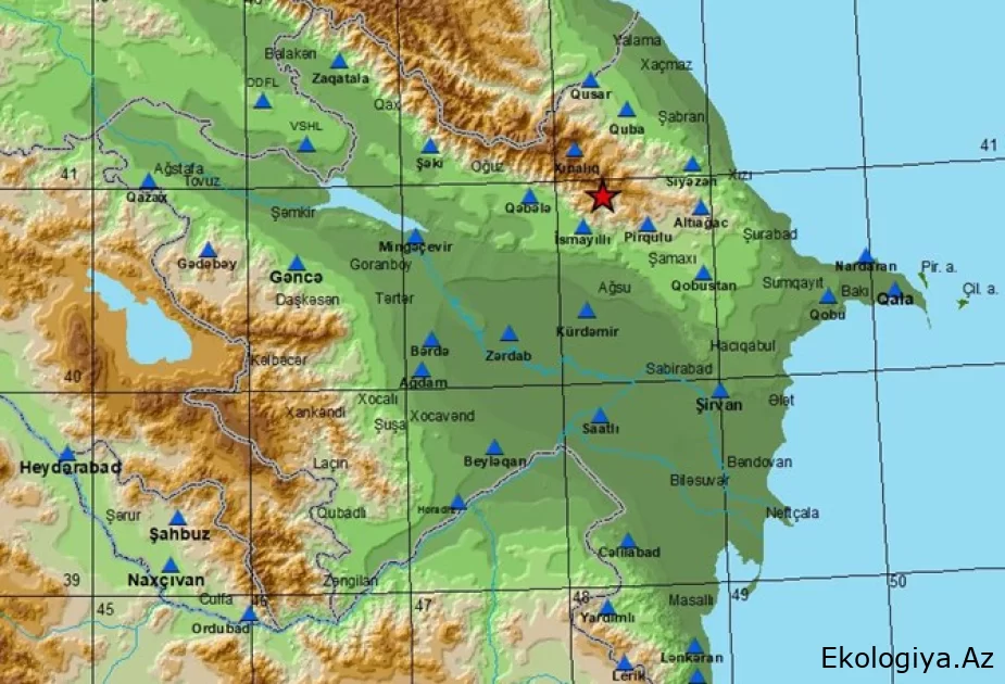 İsmayıllı yaxınlığında 3,1 maqnitudalı zəlzələ qeydə alınıb