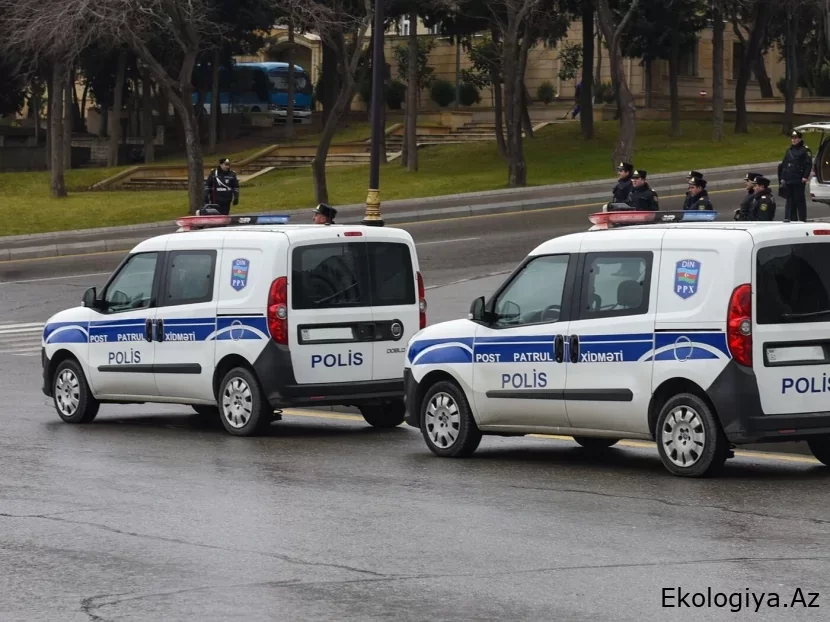Bakıda güclü yanğın: Polis cəlb edildi, yol bağlandı - FOTO
