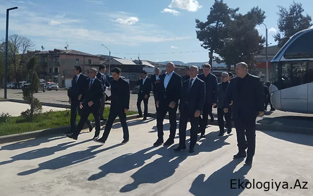 Xarici diplomatlar Xankəndidə - FOTO