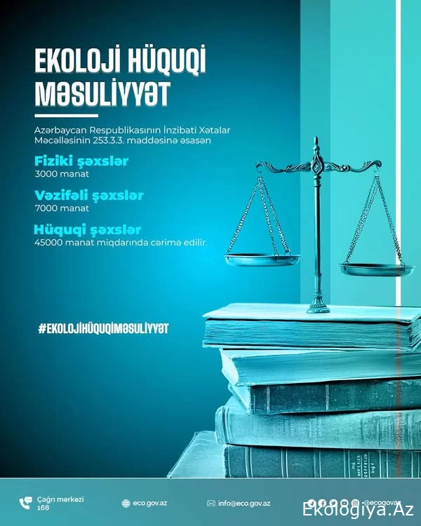 Mühafizə zolağında yerləşən yaşıllıq sahələrində ağacları və kolları məhv edənlər 7 min manat cərimə olunacaq