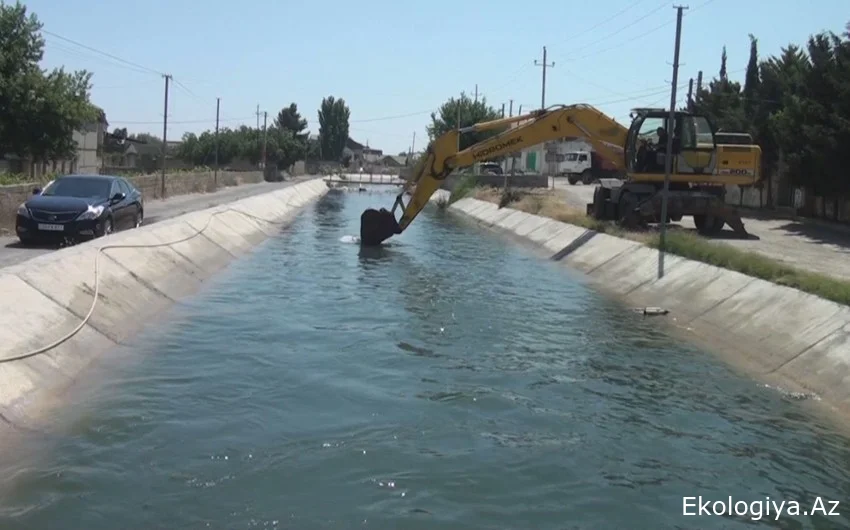 Abşeron kanalında lildən təmizləmə və su infrastrukturunun yenilənməsi işləri açıqlanıb