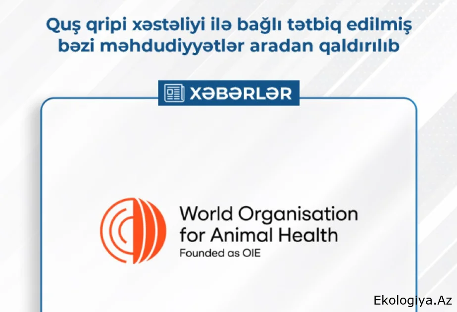 Quş qripi xəstəliyi ilə bağlı tətbiq edilmiş bəzi məhdudiyyətlər aradan qaldırılıb