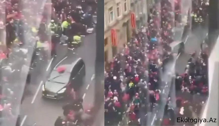 Avtomobili izdihamın üzərinə sürdü: QAN VƏ FƏLAKƏT! SAXLANILAN VAR - FOTO