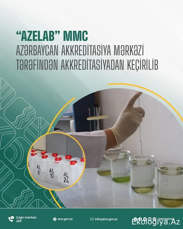 “AzeLab” MMC Azərbaycan Akkreditasiya Mərkəzi tərəfindən akkreditasiyadan keçirilib