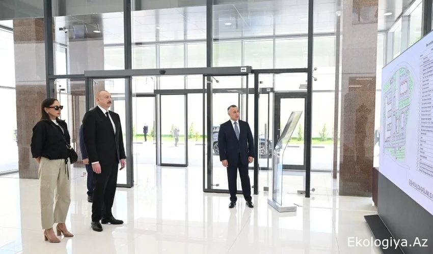 Prezident və xanımı Şuşa Müalicə-Sağlamlıq Mərkəzinin açılışında...