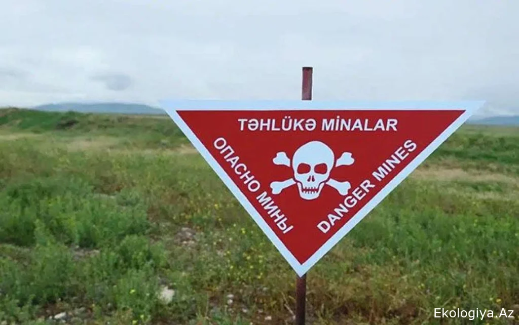 Hərbçimiz minaya düşdü