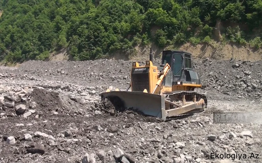 Oğuzda selə qarşı qabaqlayıcı tədbirlərə başlanılıb, çaylarda məcratənzimləmə işləri görülür