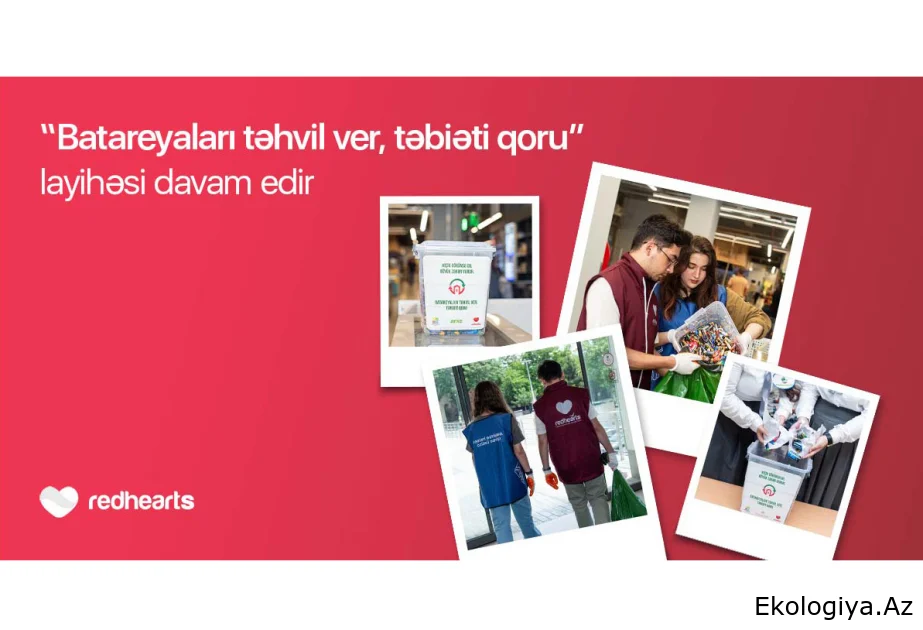 “Batareyaları təhvil ver, təbiəti qoru” layihəsi çərçivəsində 96 kiloqram işlənmiş batareya toplanaraq təhvil verilib