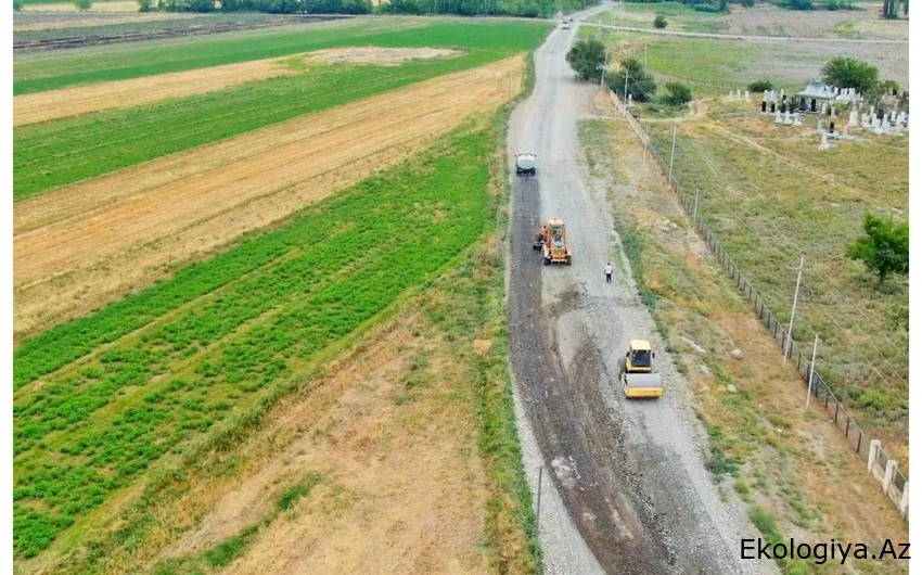 Bərdədə 11 yaşayış məntəqəsini birləşdirən yollar yenidən qurulur