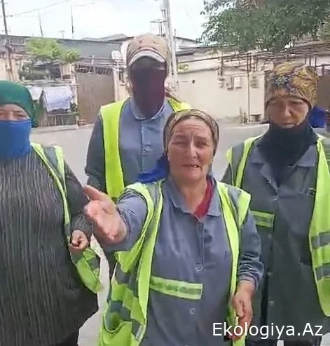 Süpürgəçinin maaşına göz dikən məmur kimdir?   —   Bakıda  etiraz  (VİDEO)
