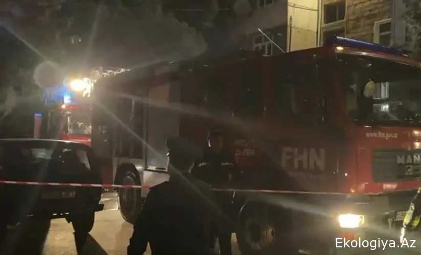 Sumqayıtda yaşayış binasında YANĞIN: Təxliyə olunanlar var