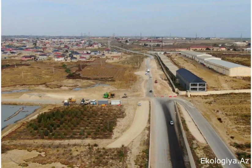 Bakıda iki qəsəbəni Zığ dairəsi–Hava Limanı yoluna birləşdirən yanaşma yolları tikilir