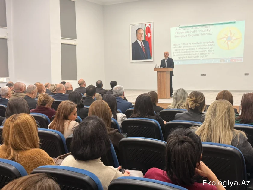 Sumqayıtda əhalinin və ərazilərin fövqəladə hallardan qorunması məsələləri müzakirə edilib