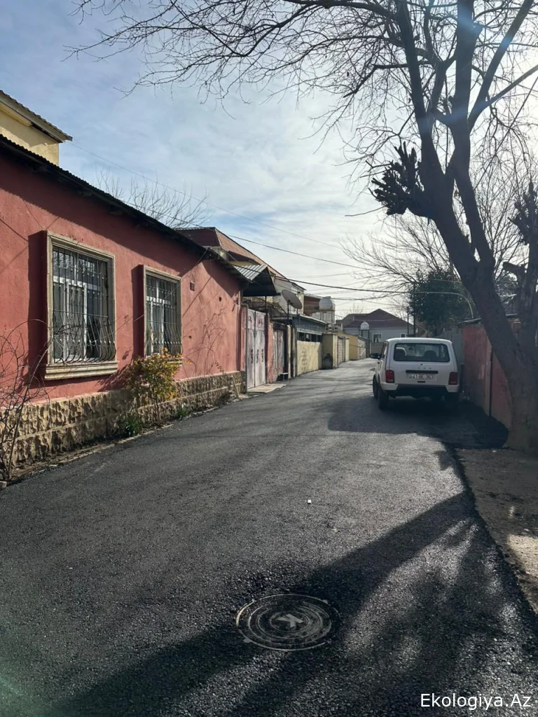 Beyl'qanda  yol, və ətraf məhlə asfaltlanma işləri yekunlaşıb- FOTO