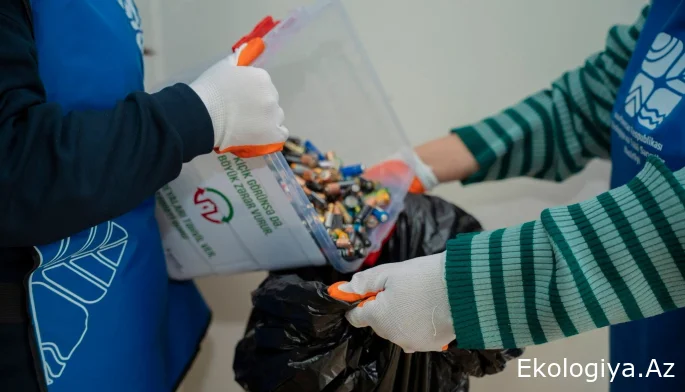 “Batareyaları təhvil ver, təbiəti qoru” layihəsi uğurla davam etdirilir
