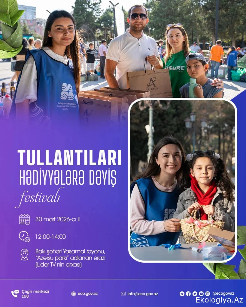 "Tullantıları hədiyyələrə dəyiş” festivalı növbəti dəfə bu tarixdə keçiriləcək