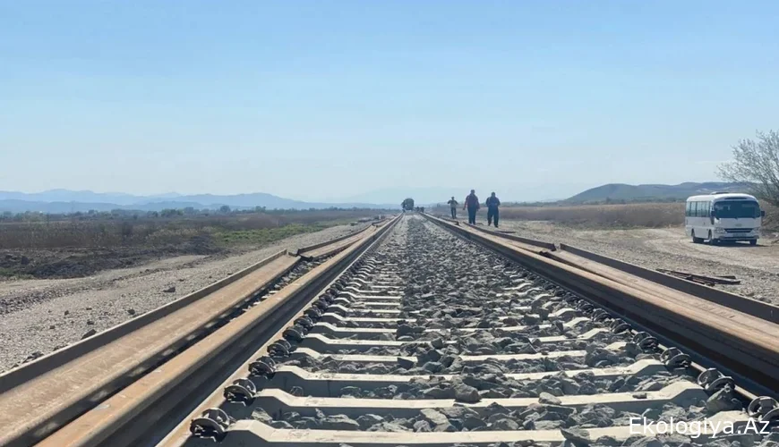 Ağdam-Xankəndi dəmir yolunda tikintinin təxminən 43 %-i tamamlandı