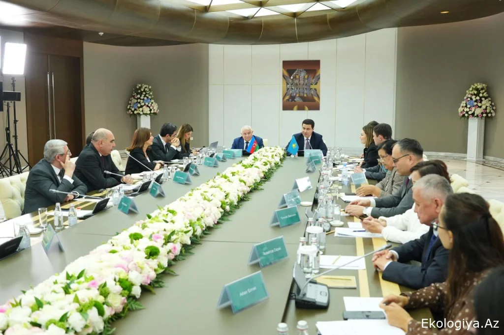 Azərbaycan və Qazaxıstan Xəzər dənizində səviyyə azalması ilə bağlı birgə fəaliyyətləri genişləndirir - FOTO