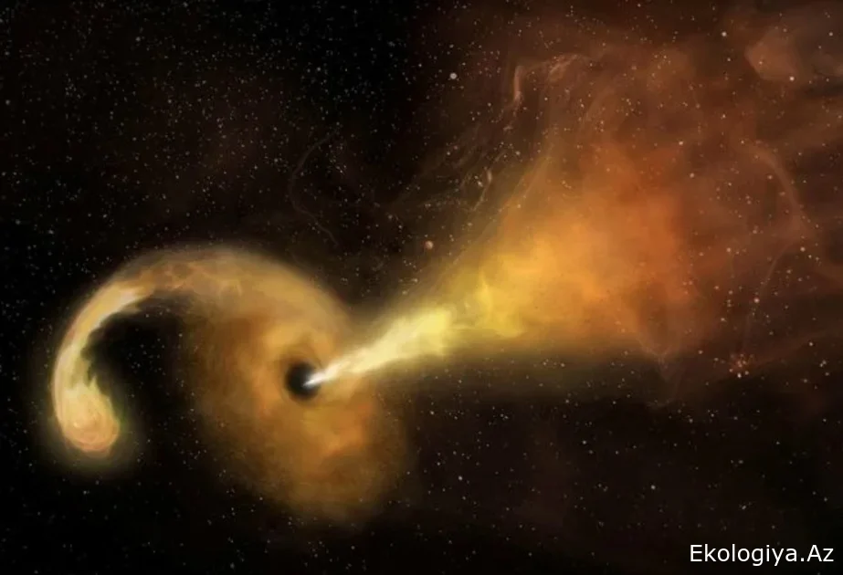 Astronomlar qalaktikamızın mərkəzindəki qara dəlikdən gələn küləyi kəşf ediblər