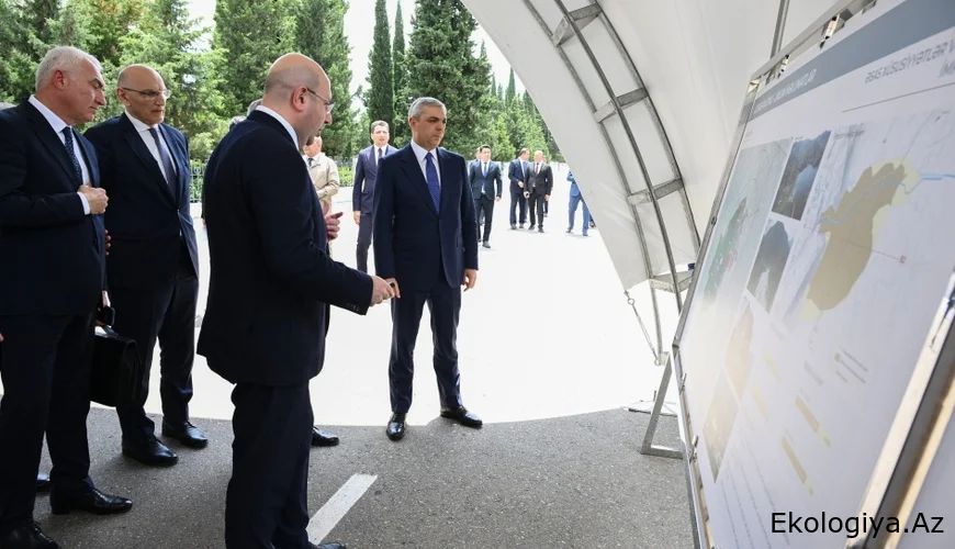 Əlaqələndirmə Qərargahının iclasının iştirakçıları Ağdərə şəhərinin Baş planı ilə tanış olublar