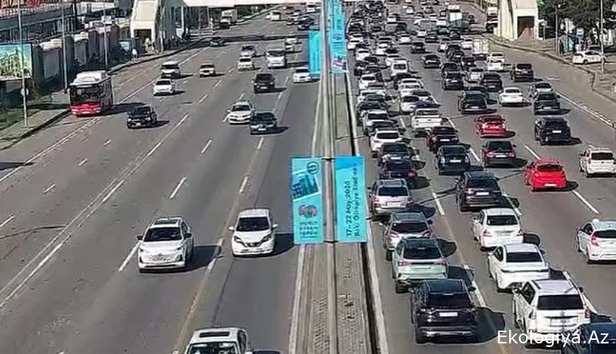 Bakıda 9 istiqamətdə tıxac var - SİYAHI