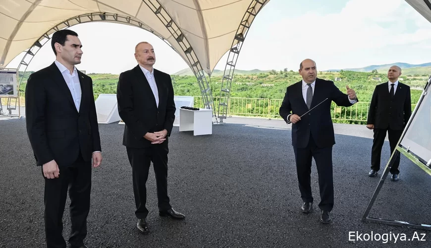 Prezidentlər Füzuli şəhərinin dağıdılmış yerlərinə baxdılar
