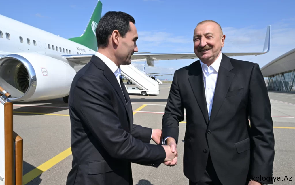 Prezident həmkarını Füzulidə qarşıladı - Fotolar