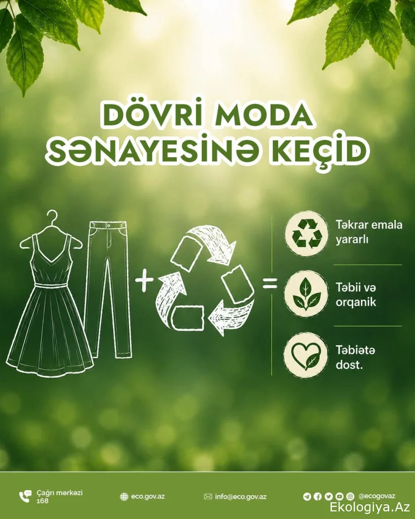 Moda sənayesində uzun illərdir üstünlük təşkil edən “istehsal et – istifadə et – at” modeli böyük həcmdə tullantıların yaranmasına səbəb olur