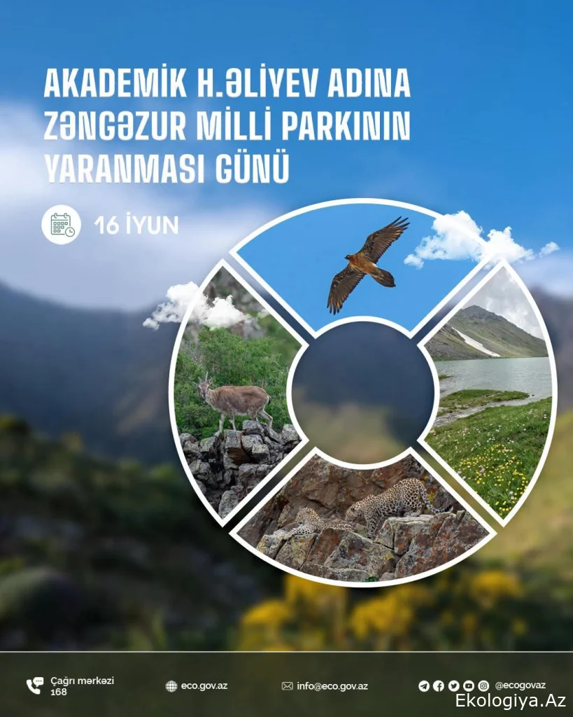 16 iyun - Zəngəzur Milli Parkının yaranması günüdür