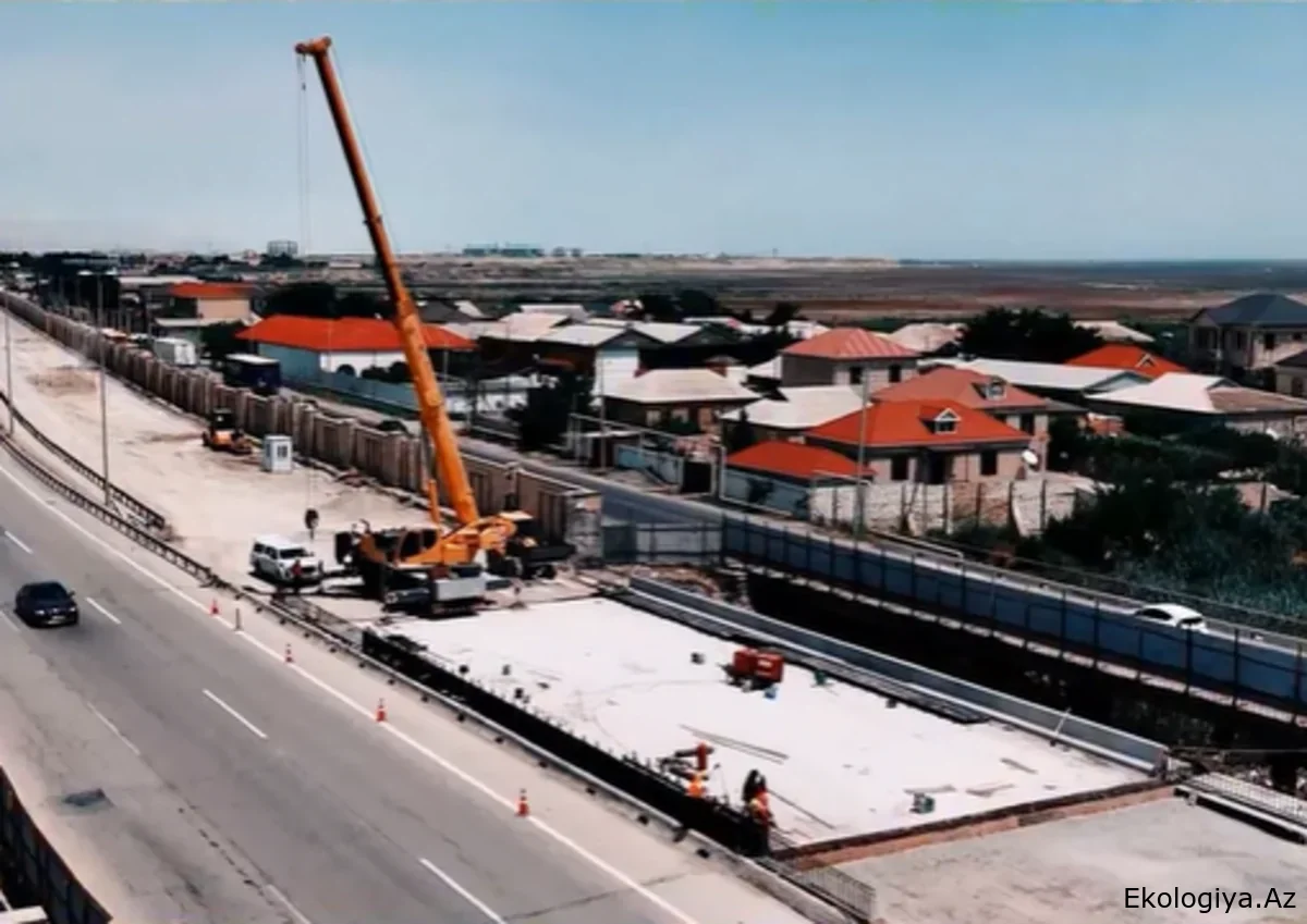 Qaradağda 3 fərqli yol sahəsində yeni avtomobil körpüləri tikilir