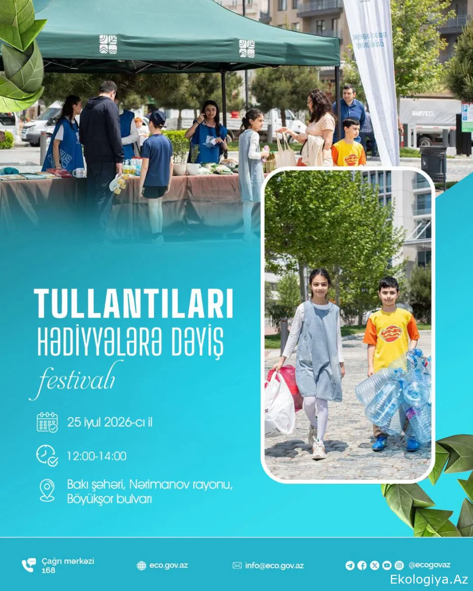 Növbəti “Tullantıları hədiyyələrə dəyiş” festivalı keçiriləcək-ELAN